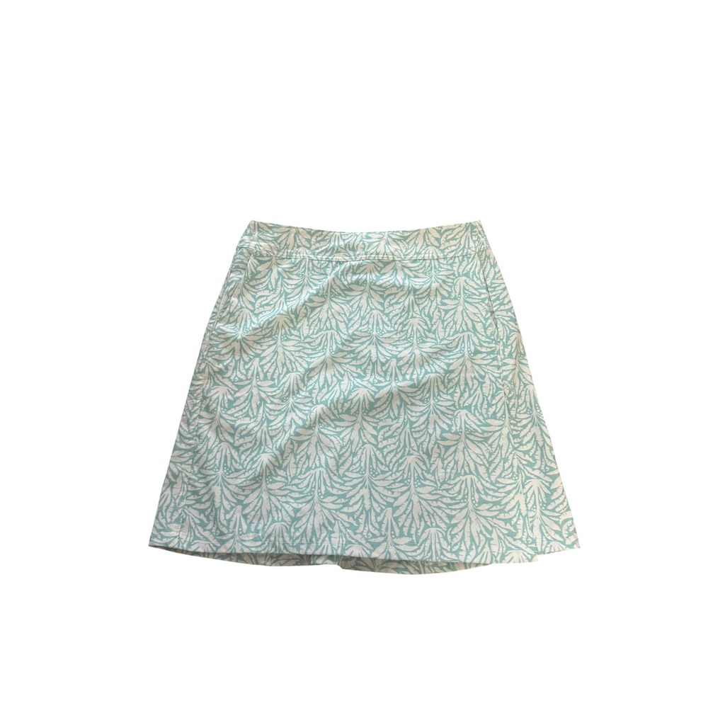 Rip Skirt Womens Small Blue White Floral Leaf A Line Casual‎ Skirt